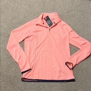 Under Armour Coral Long Sleeve Quarter-Zip Top